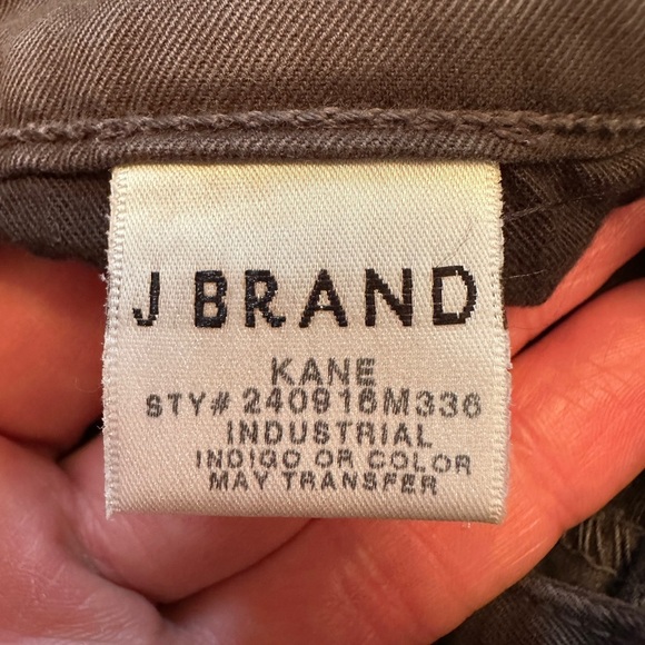J Brand Kane Jeans Men’s 36x34 Industrial Tan Brown Slim Straight Fit Stretch - Picture 3 of 7
